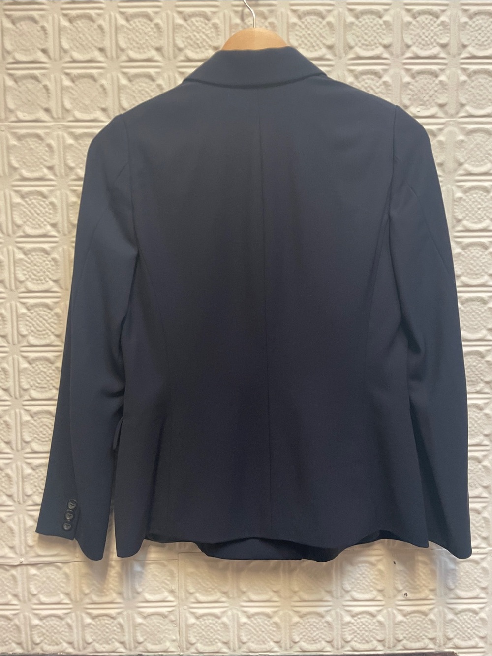 Jil Sander Women's Double-Breasted Navy Blazer - Picture 4 of 6
